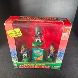 Corinthian Headliners 1998 NFL 1000 Yard Rushers Sanders/Davis/George Figure